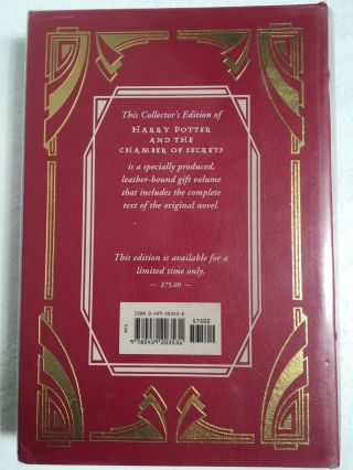 Harry Potter Leather Collector’s Edition Set,  Sorcerer’s Stone,  Chamber of Secre 10