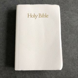 Vintage Kjv King James Version Holy Bible White Red Letter Edition Nelson 1984