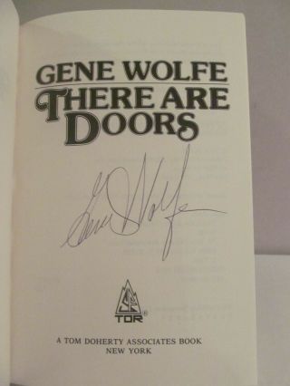 Gene Wolfe There Are Doors Signed 1st Edition 5