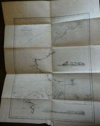 1831 BEECHEY VOYAGE TO PACIFIC & BEERINGS STRAIT POLAR ALASKA MAPS & PLTS @ 4