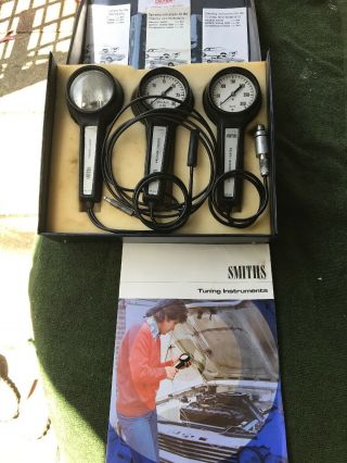 Vintage K L G Smiths Engine Compression & Vacuum Tester & Timing Light Kit