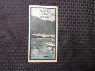 1915 SANTA CATALINA ISLAND Fold - Out Brochure VG PanamaPacific International Expo 2