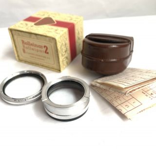 Rolleinar 2 Ii Closeup Kit W/ Box Instructions & Case - F/3.  5 Planar / Xenotar