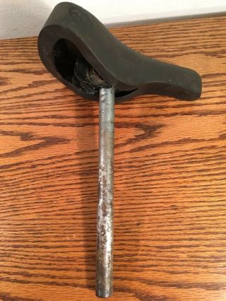 Vtg Old School Bmx Mongoose Seatpost & Persons Quilted Seat For Supergoose 70 