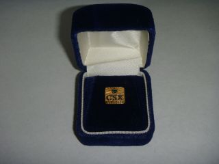 Vintage Csx Transportation Railroad 10k Gold 2.  22g 30 Year Service Pin Award