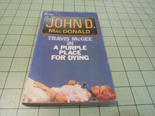 A Purple Place For Dying By John D.  Macdonald Vintage Pan Uk Crime Thriller
