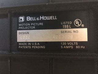 BELL HOWELL 1620 8MM & 8 MULTI MOTION PICTURE PROJECTOR 6