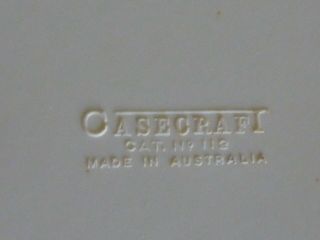 VINTAGE CREAM BAKELITE CASECRAFT AUSTRALIA LARGE JEWELLERY DISPLAY BOX CASE 5