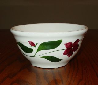 Vintage Watt Pottery Bowl With Advertising - Friendly Inter - State Lumber Company