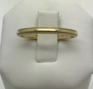 Mens 14k Yellow Gold Engagement Ring,  Wedding Band,  2.  1 Grams Size 8.  5 Vintage