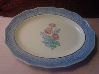 Royal Usa China Blue Dawn Platter Vintage 13 "