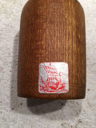 Vintage Mid Century Danish Modern Viking Imports Teak Salt Pepper Mill Set JAPAN 7
