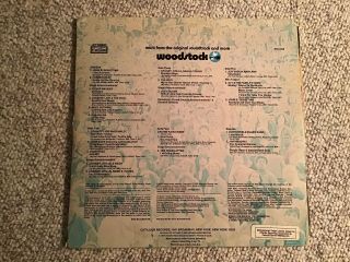 Woodstock Vinyl Record Album Vintage LP,  Cotillion Label,  3 Set,  SD 3 - 500 2