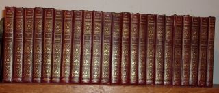 THE POCKET UNIVERSITY,  23 volumes,  leather,  1924 5