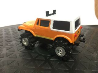 Vintage 1980 ' s Schaper Stomper 4x4 Orange/White Jeep Renegade 4WD Truck w/lights 6