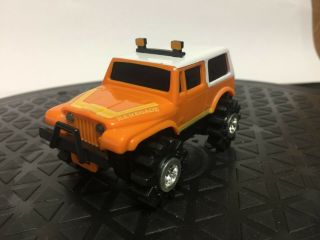 Vintage 1980 ' s Schaper Stomper 4x4 Orange/White Jeep Renegade 4WD Truck w/lights 7