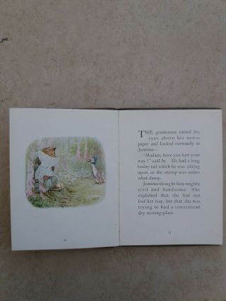 The tale of jemima puddle duck.  Beatrix Potter 1st Edition 1908.  Lovely book. 6