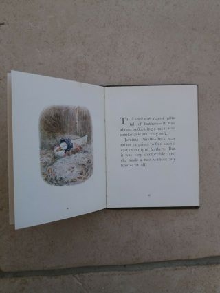 The tale of jemima puddle duck.  Beatrix Potter 1st Edition 1908.  Lovely book. 7