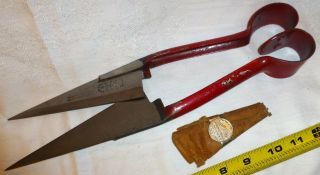 Vintage Burgon & Ball Steel Solid Neck Sheep Shears Wool Clippers 294 England 6