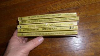 5 vintage DARK SHADOWS paperback,  marilyn ross.  LOUSY SHAPE 2