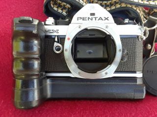 Pentax Mx 35mm Slr With Motorized Winder And Strap