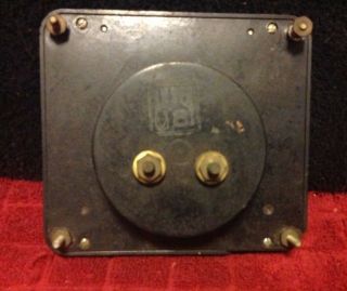 Vintage Metal BA Volt Box Panel Meter Gauge 50 - 50 Steam Punk Glass Face 5 