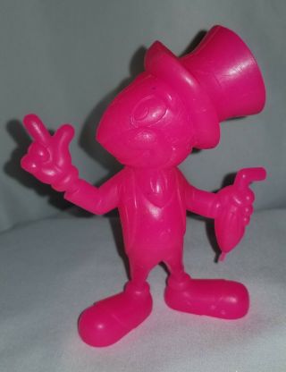 Marx Vintage Jiminy Cricket Walt Disney Productions Plastic Figure In Pink 4 "