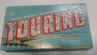 Vintage Parker Brothers Touring Automobile Card Game 1958 Complete