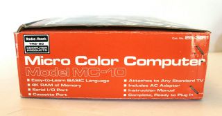 NOS Vtg TRS 80 Micro Color Computer Model MC 10 26 - 3011 Retro Radio Shack 2