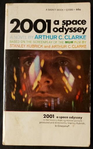 2001 A Space Odyssey Arthur Clarke 12th Print Vintage Movie Tie - In Sci - Fi Book