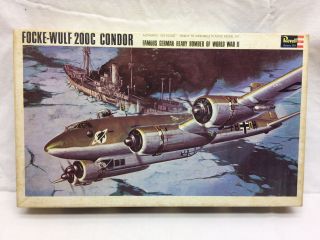 Vintage 1/72 Scale Focke Wulf 200 C Condor German Wwii Heavy Bomber Plane Revell