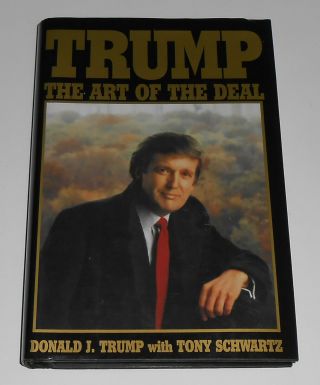 Vintage 1987 Art Of The Deal President Donald J.  Trump Schwartz Hcdj Casinos