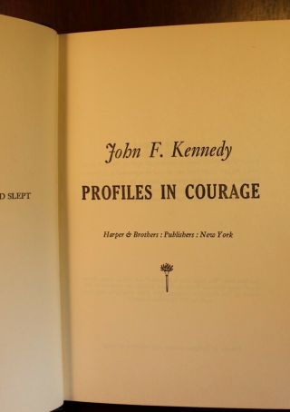1956 Profiles in Courage 1st Edition History Early Printing John F.  Kennedy JFK 6