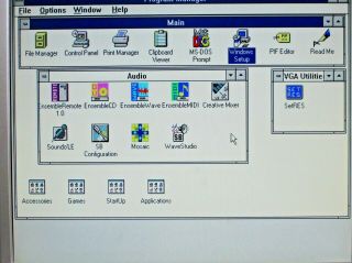 AST 486 DOS Windows Gaming Computer 3.  5 5.  25 Floppy CD Sound Blaster 16 ISA Slot 5