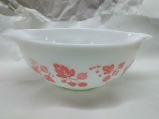 Vintage Pyrex 443 Pink 2 1/2 Qt Gooseberry Acorn/leaf Mixing Bowl Kitchen Collec