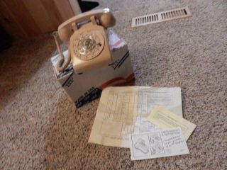 Vintage Itt Rotary Dial Desk Phone Mib Unused/new W/paperwork