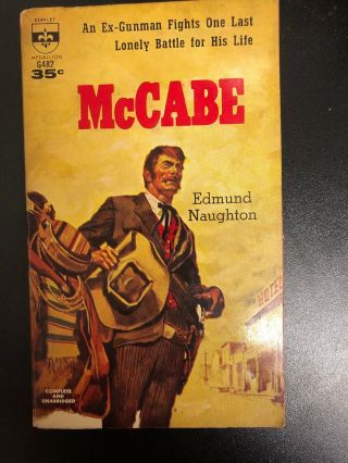 Very Rare Vintage Western Mccabe (edmund Naughton) 1960 Berkley First Paperback