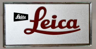 Leitz Leica Mirrored Display Stand & Made In Germany 3x6 Inches 2