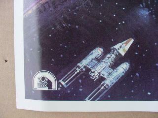 VINTAGE 1977 STAR WARS POSTER FIRST PRINTING STAR FIGHTERS 4