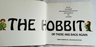 The Hobbit An Illustrated Edition Tolkien 1977 Rankin & Bass 1st edition Abrams 3