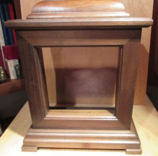 Vintage Solid Wood Mantel / Table Clock Case Oak