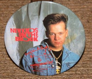 Kids On The Block Vintage 6 " Button / Pin 1989 " Donnie " Nkotb.  Nos