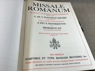 MISSALE ROMANUM 1943 Benziger Brothers,  Inc.  - Latin Franciscus Josephus 6