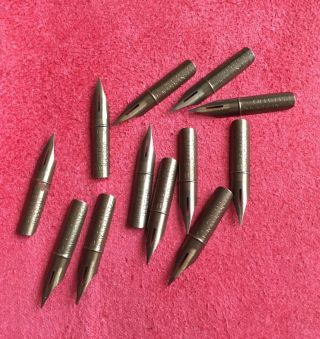 Gillott 404 Vintage Pen Nibs.  An Exceptional Nib.  Packs Of 12 For £13