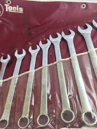Vintage Husky Tool 14 Piece Wrench Set Sizes 3/8 