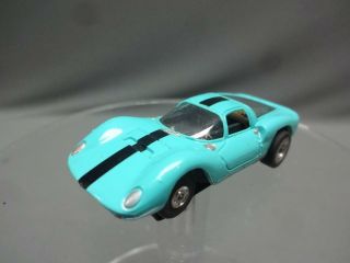 Aurora Vintage Ferrari Dino Slot Car Turquoise With Black Stripe Ho (o90)