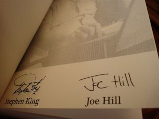 Stephen King Signed Limited " He Is Legend " Signed Joe Hill 351 With Slipcase