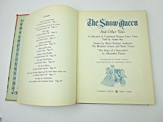 Vtg Deluxe Golden Book The Snow Queen & Other Tales 1962 Hardcover B3 5