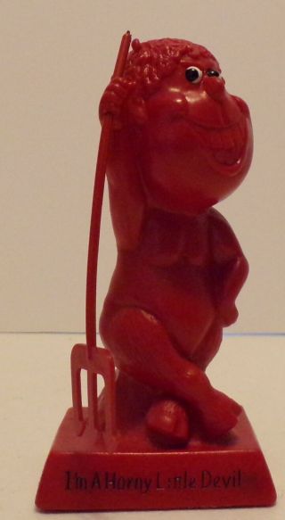 Funny Vtg 861 Berries Hard Plastic Red Figurine " I 