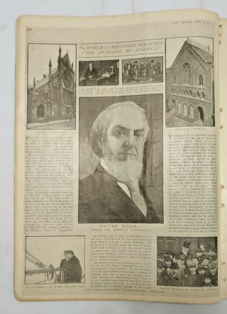 Jan 1 1912 COLOR Watchtower Announcing Bro Russells World Tour Jehovah 5